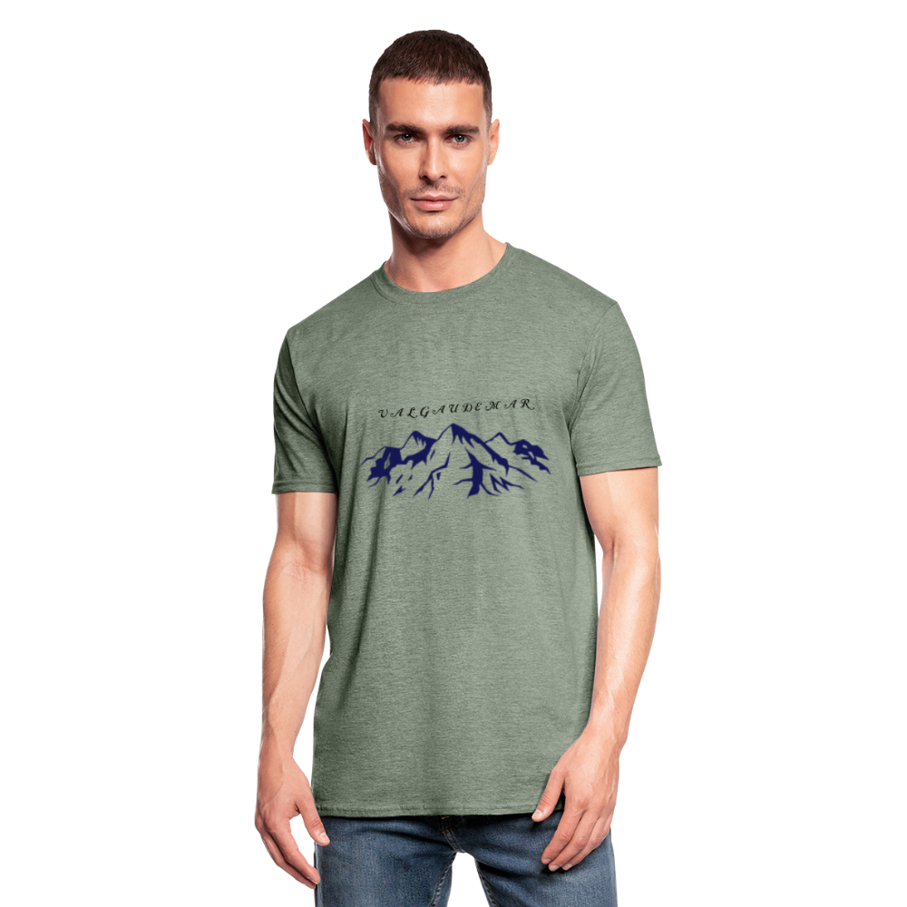 T-shirt polycoton Unisexe - vert kaki chiné