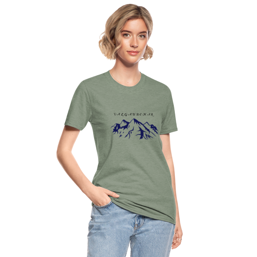T-shirt polycoton Unisexe - vert kaki chiné